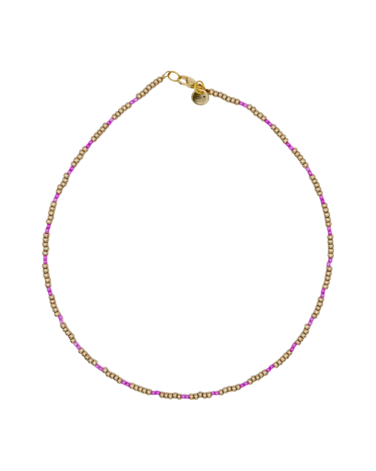 GOUD/LILA MIYUKI KETTING