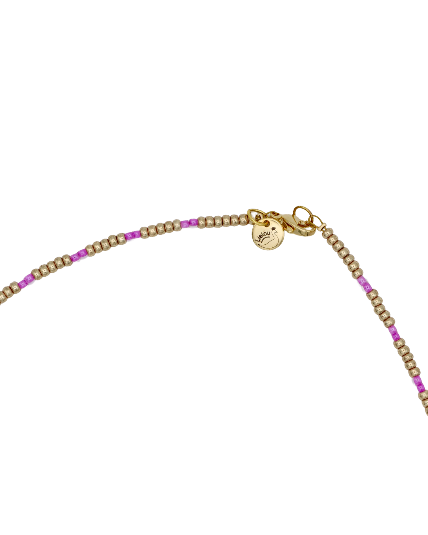 GOUD/LILA MIYUKI KETTING