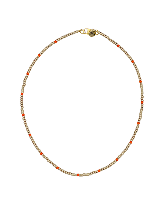 GOUD/ORANJE MIYUKI KETTING