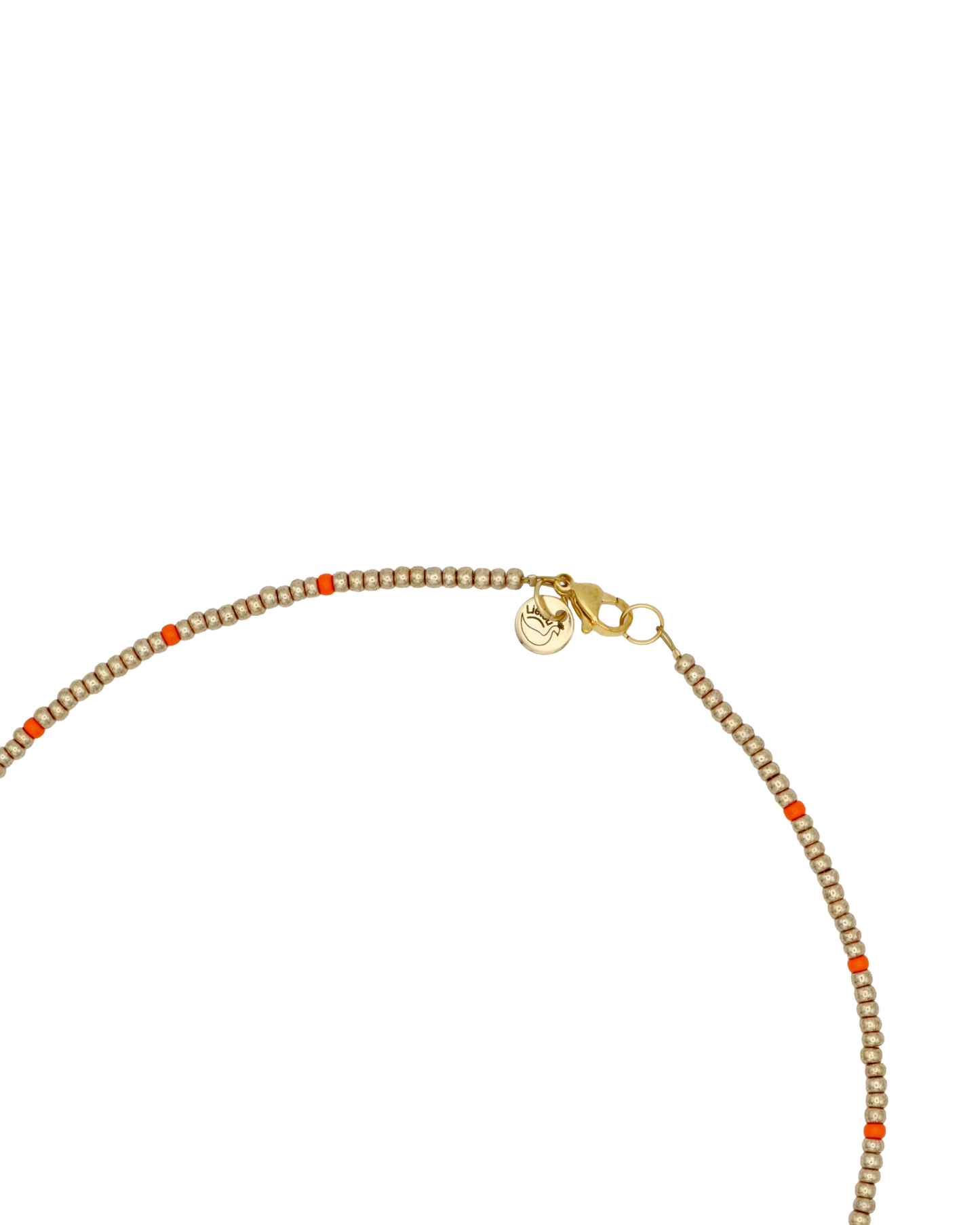 GOLD/ORANGE MIYUKI NECKLACE