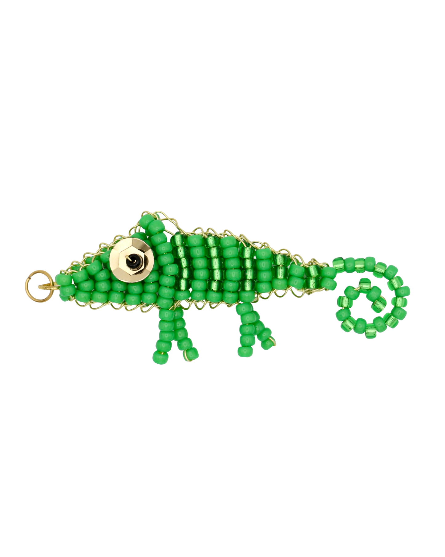 GROENE KAMELEON BAG CHARM CAMI