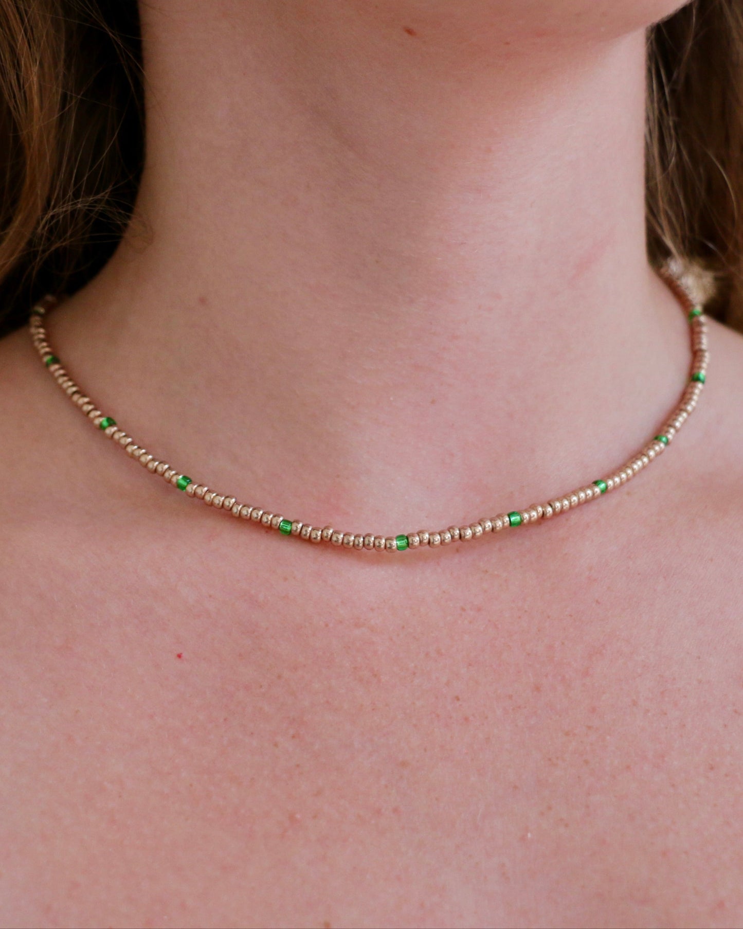 GOUD/GROENE MIYUKI KETTING