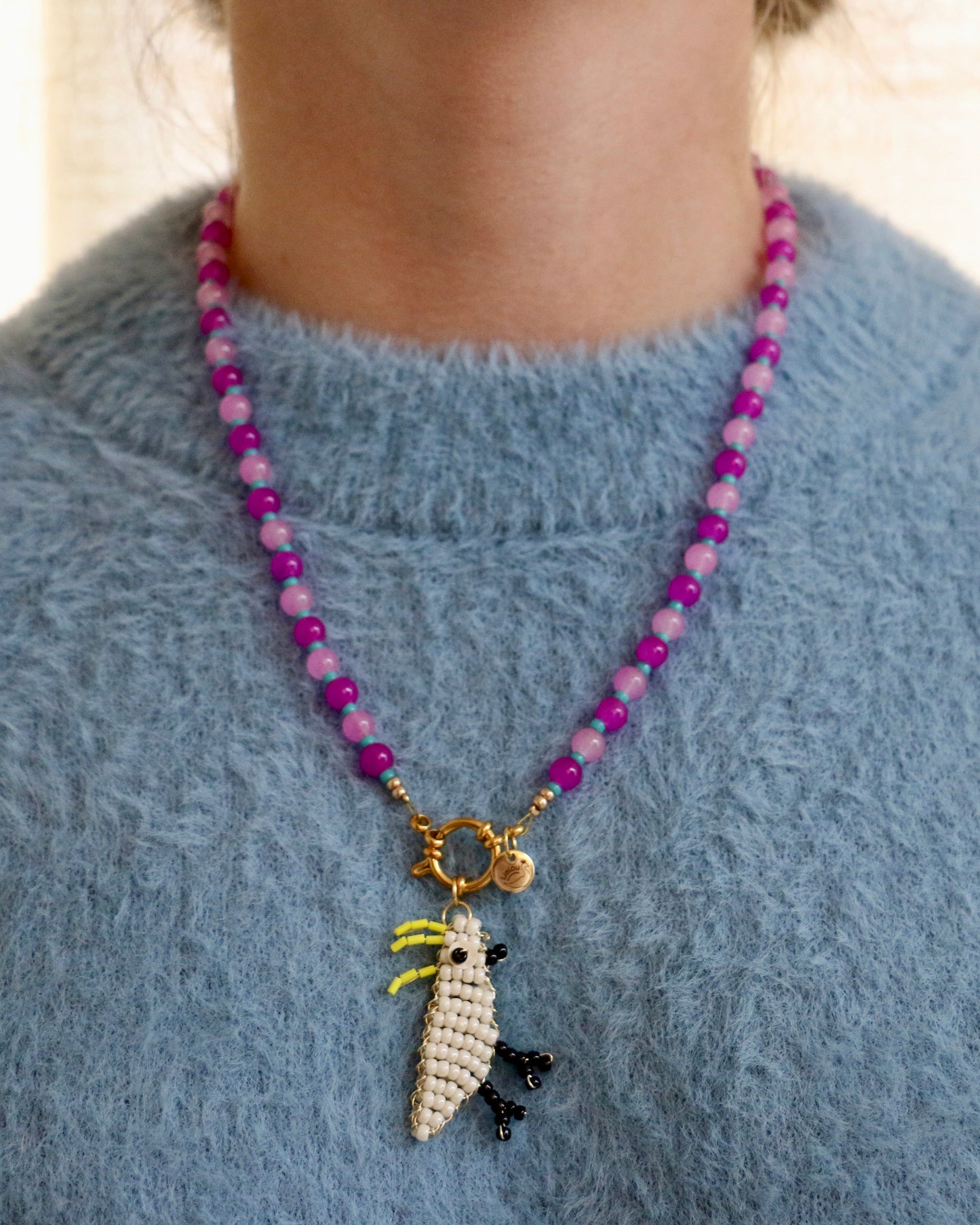 PURPLE/LILAC CHAIN YELLOW-CRESTED COCKATOO LILO