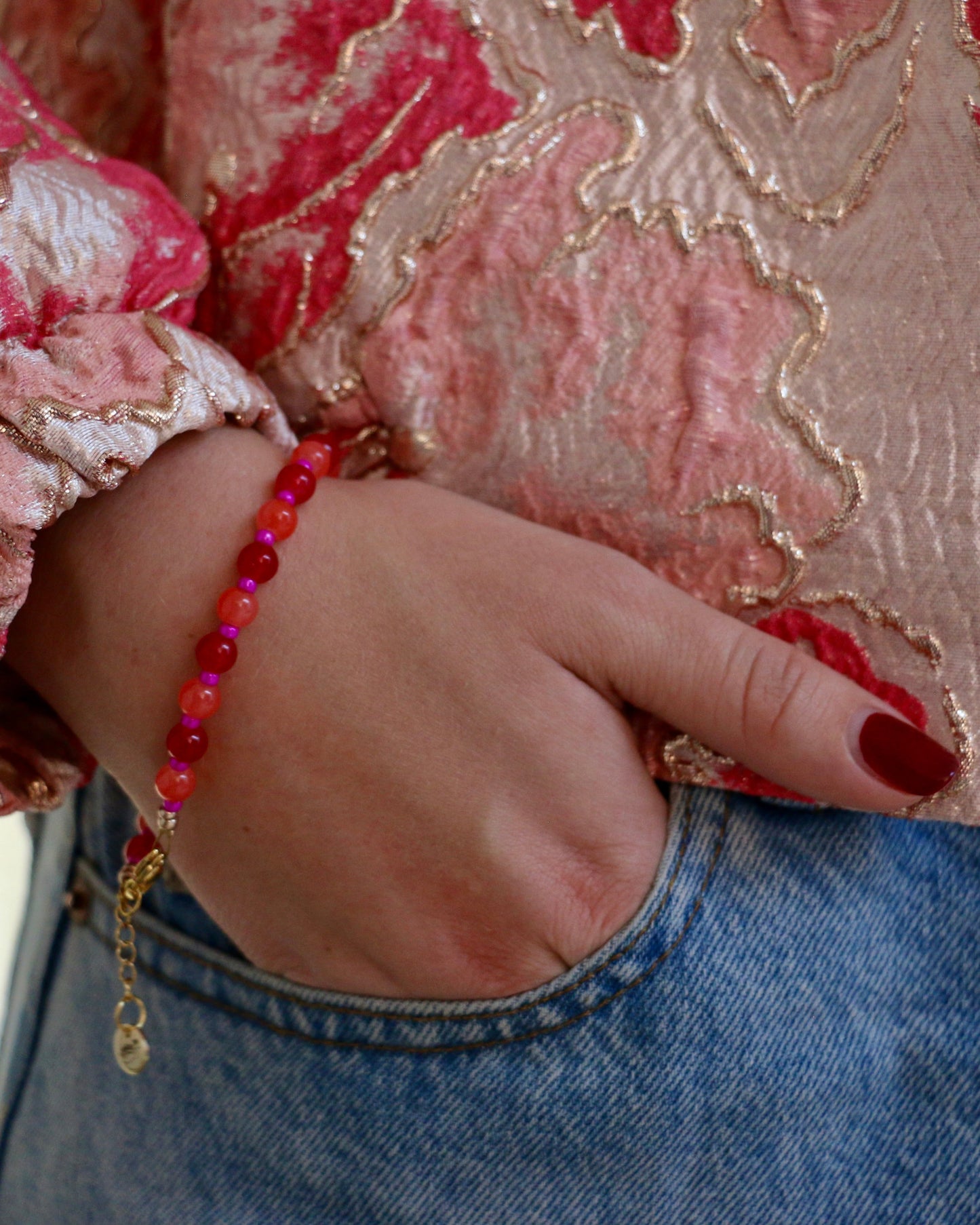 RED/ORANGE BRACELET LINA