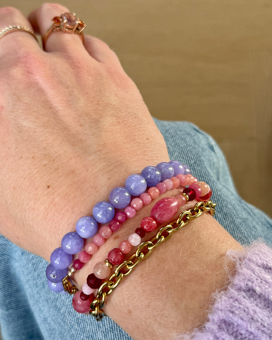 VERA BORDEAUX ROZE ARMBAND