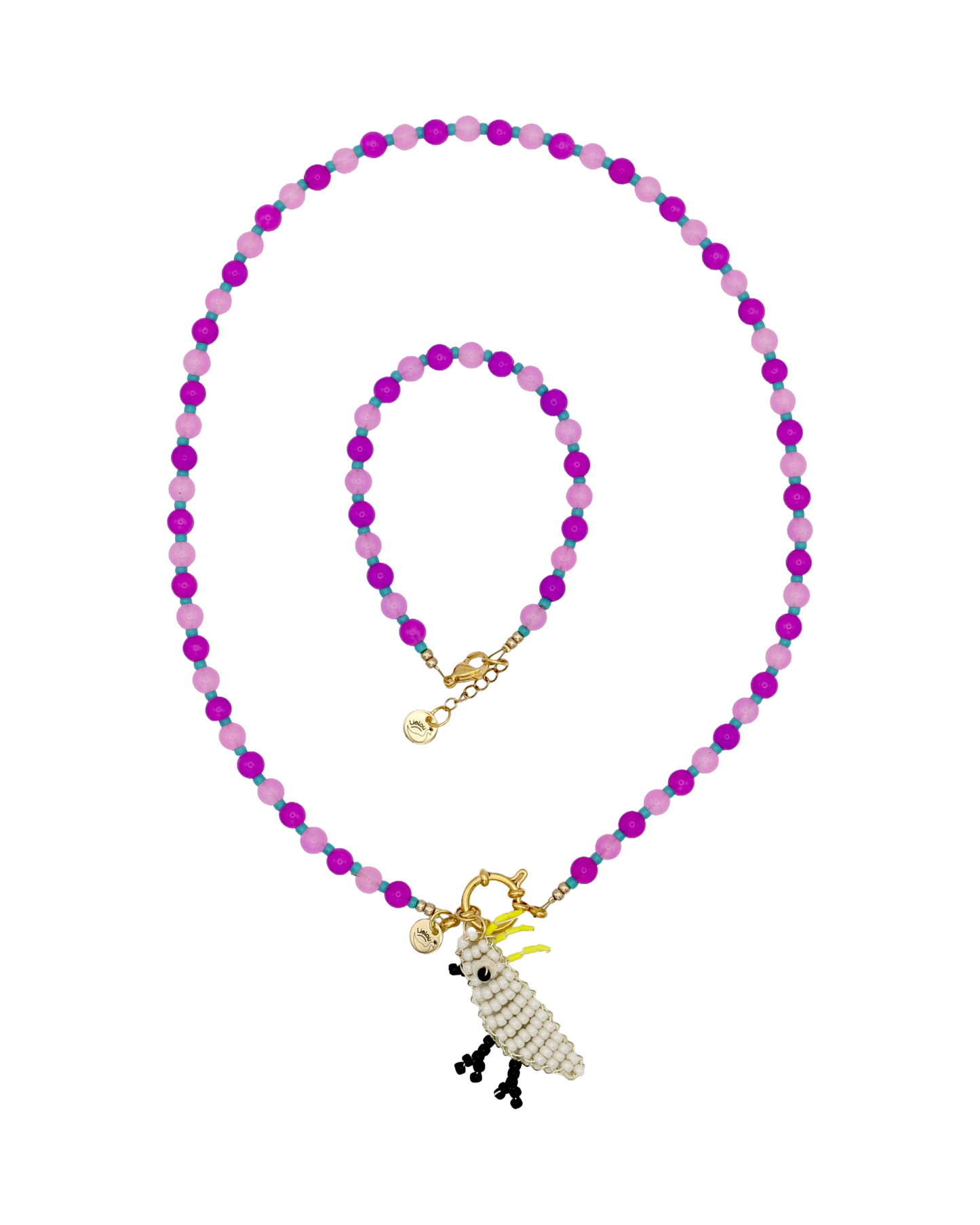 PURPLE/LILAC CHAIN YELLOW-CRESTED COCKATOO LILO