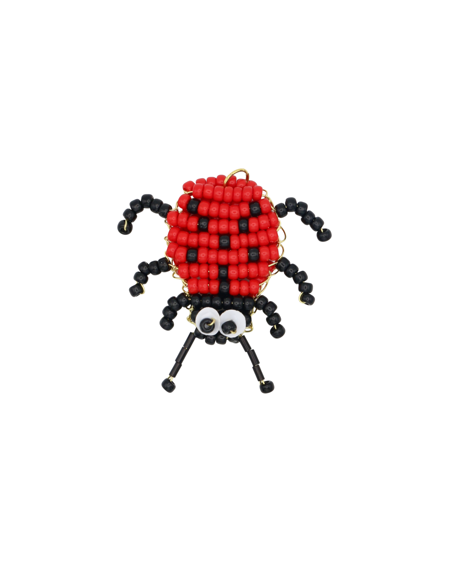 RED/ORANGE NECKLACE RED LADYBUG LINA