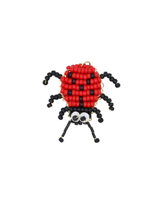 ROOD LIEVEHEERSBEESTJE BAG CHARM LINA