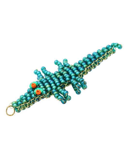 SMARAGDGROENE KROKODIL BEDEL KAIA
