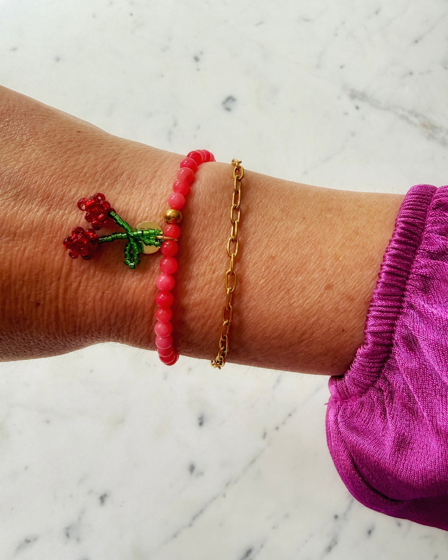 ESSENTIAL LINK ARMBAND GOUD