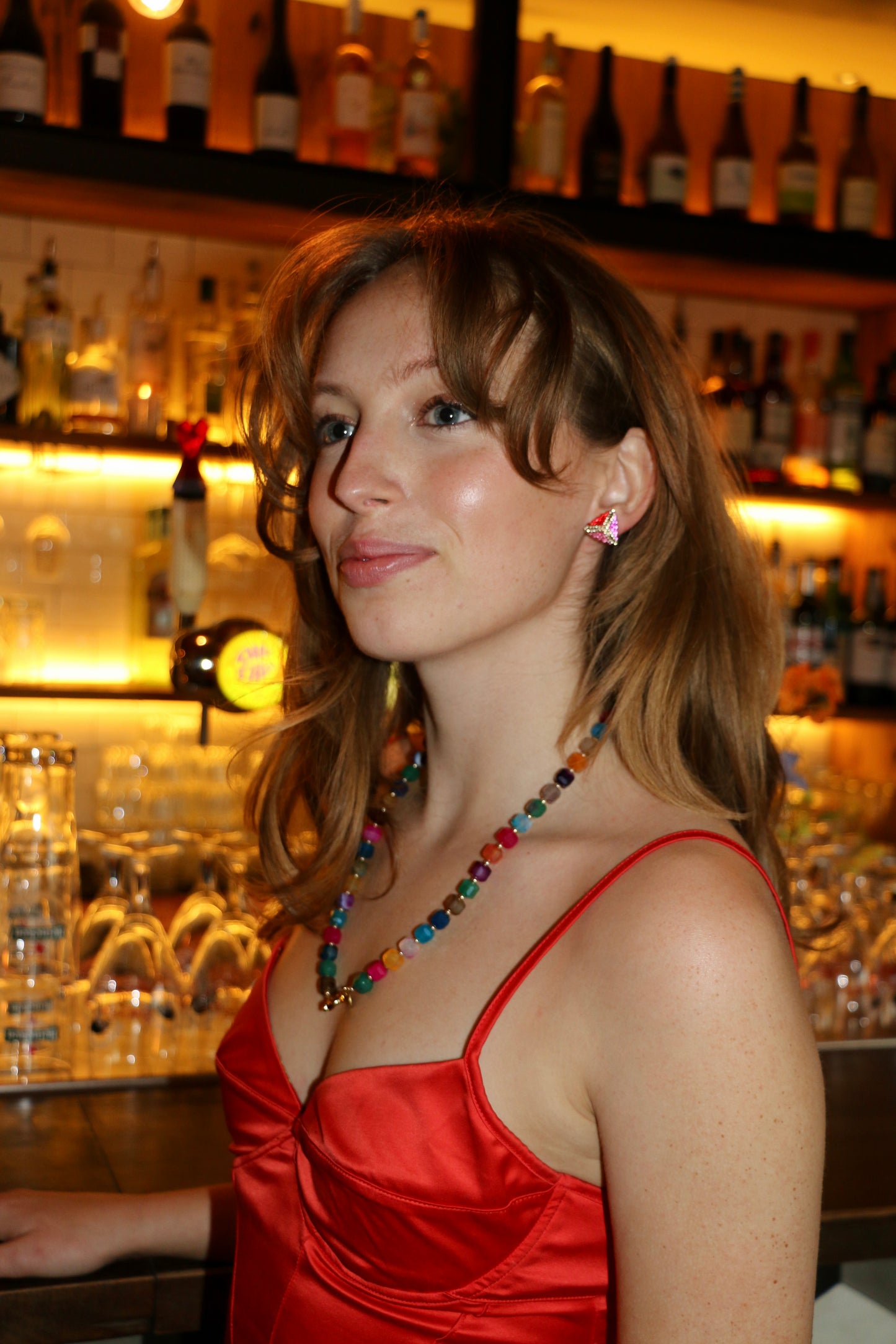 BUNDEL - CANDY MIX NATUURSTEEN KETTING + ARMBAND