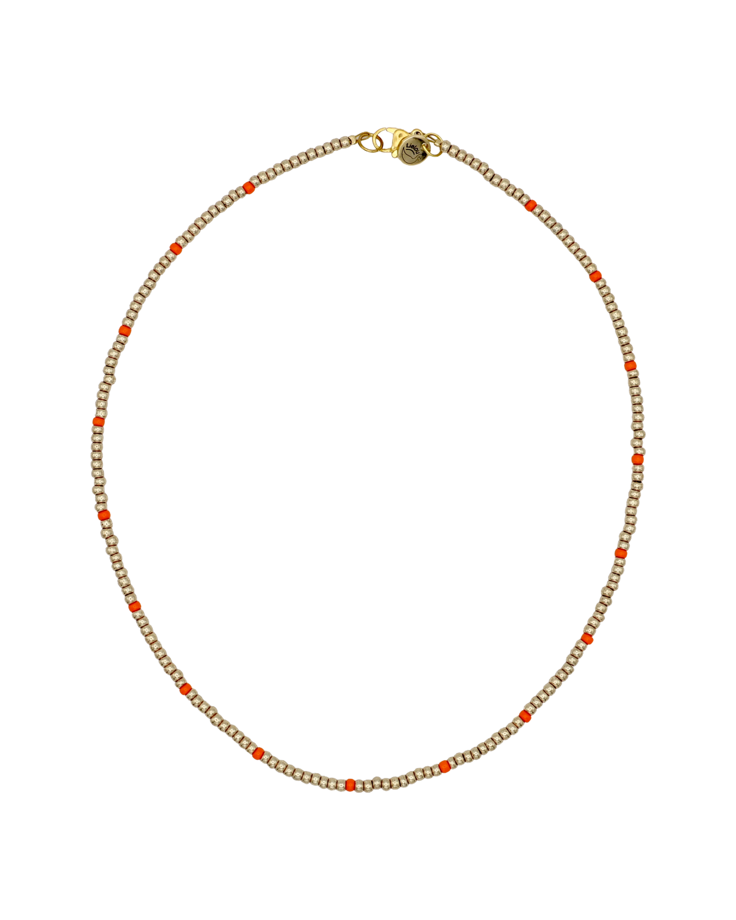 GOLD/ORANGE MIYUKI NECKLACE