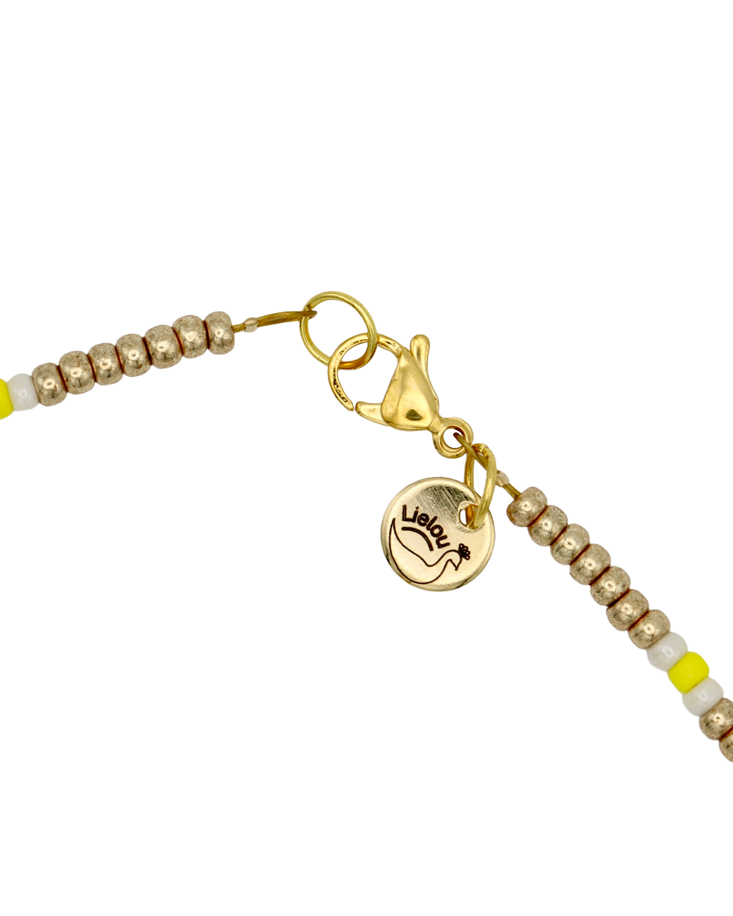 GOLD/WHITE/YELLOW MIYUKI NECKLACE