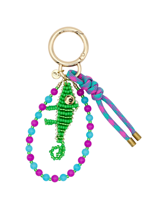 GROENE KAMELEON BAG CHARM CAMI