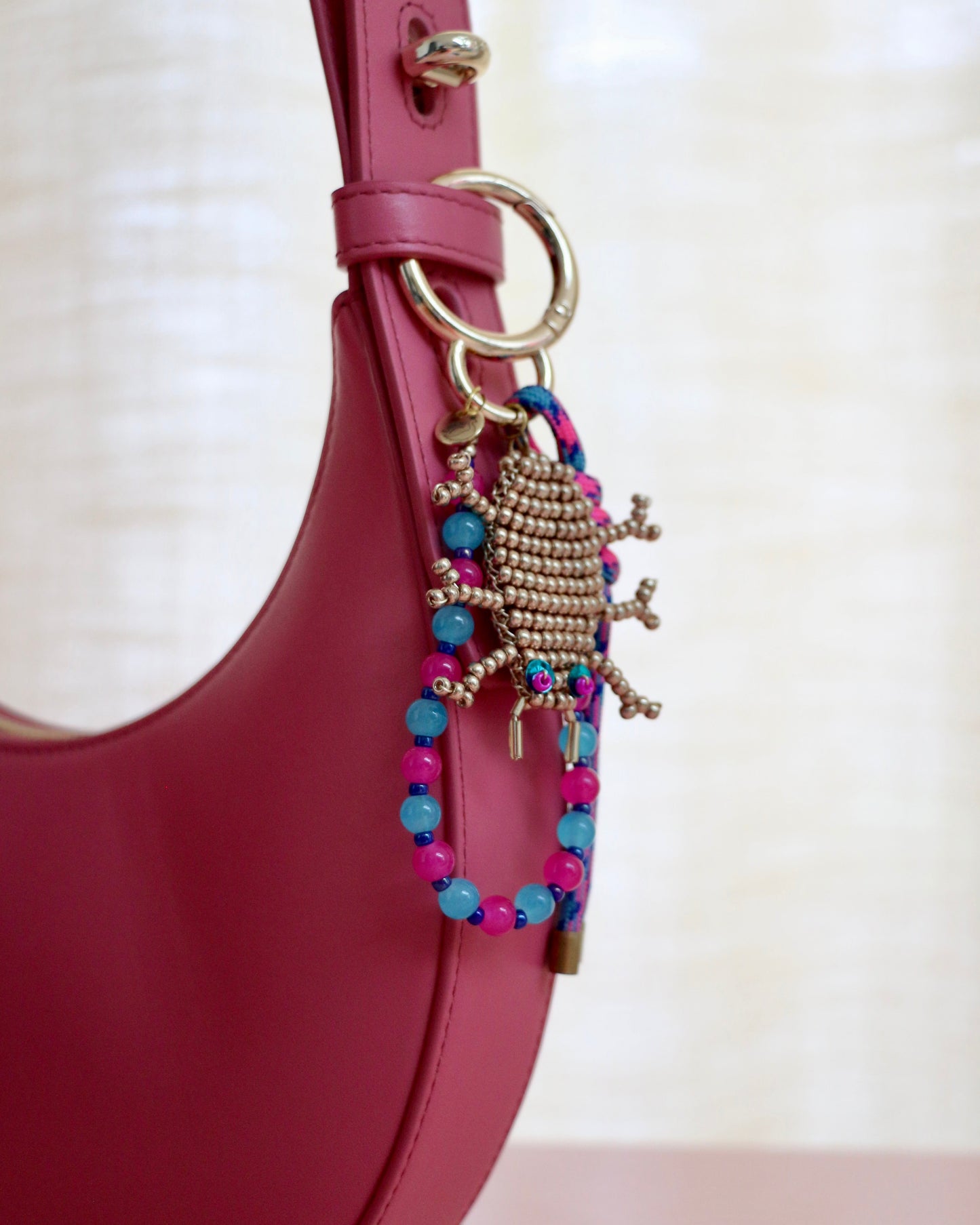GOLDEN BEETLE BAG CHARM AURI