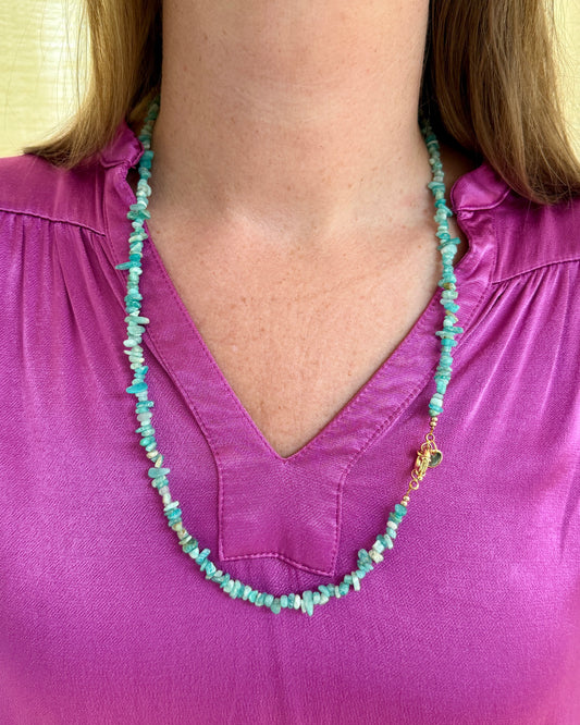 MERMAID BEADS KETTING BLAUW