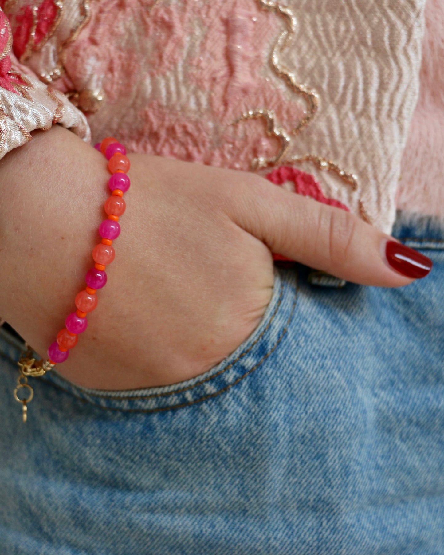 PINK/ORANGE BRACELET KAIA