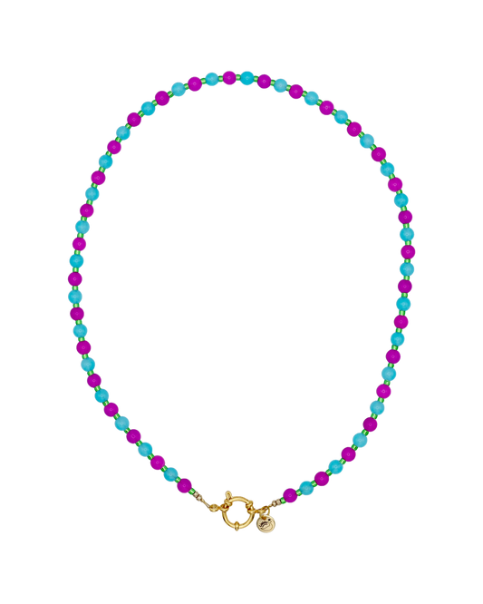 PAARS/BLAUWE KETTING CAMI