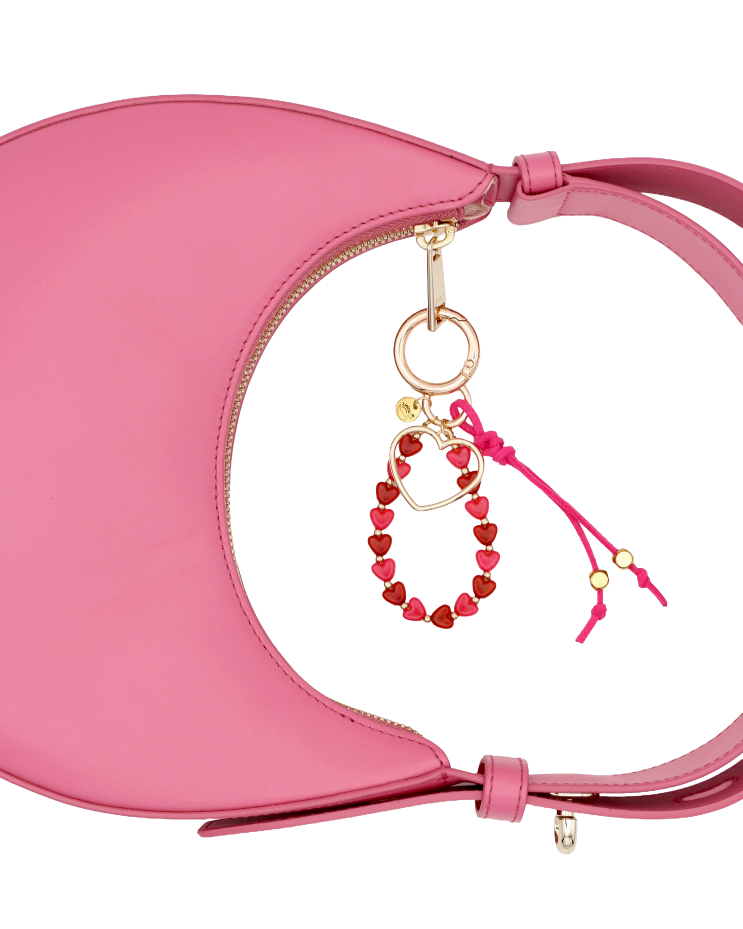 ROOD/ROZE HAPPY HEARTS BAG CHARM
