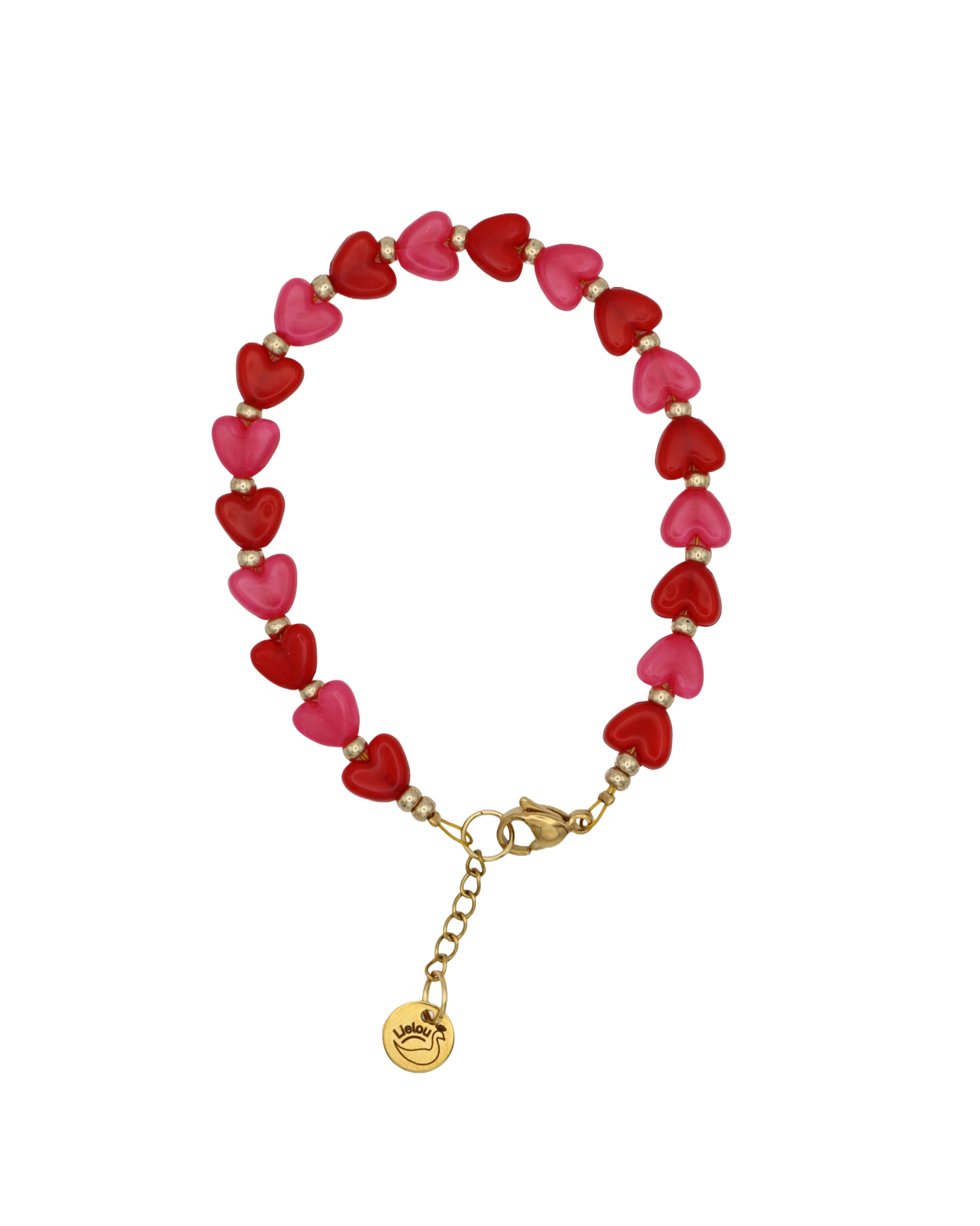 ROOD/ROZE HAPPY HEARTS ARMBAND