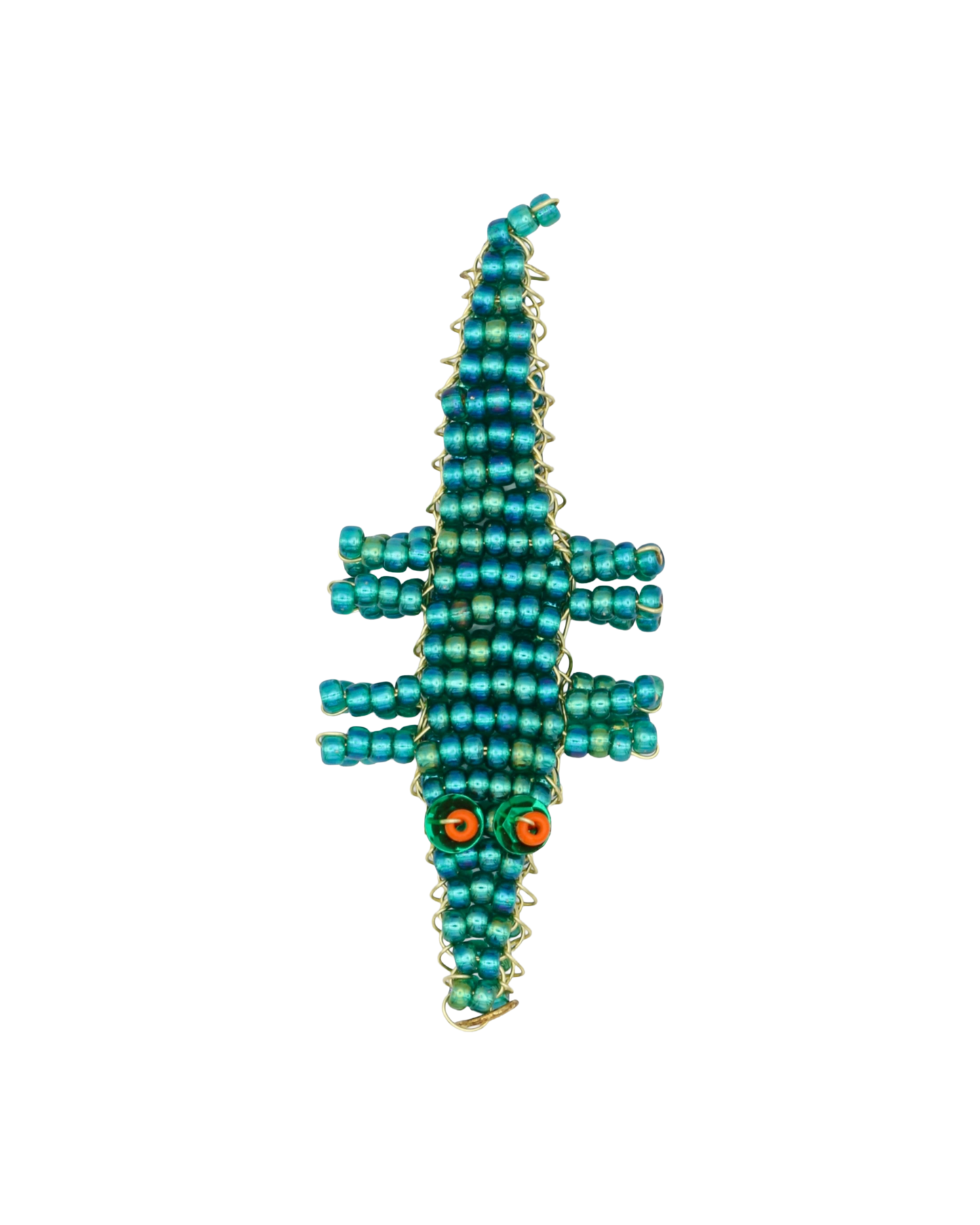 EMERALD GREEN CROCODILE CHARM KAIA