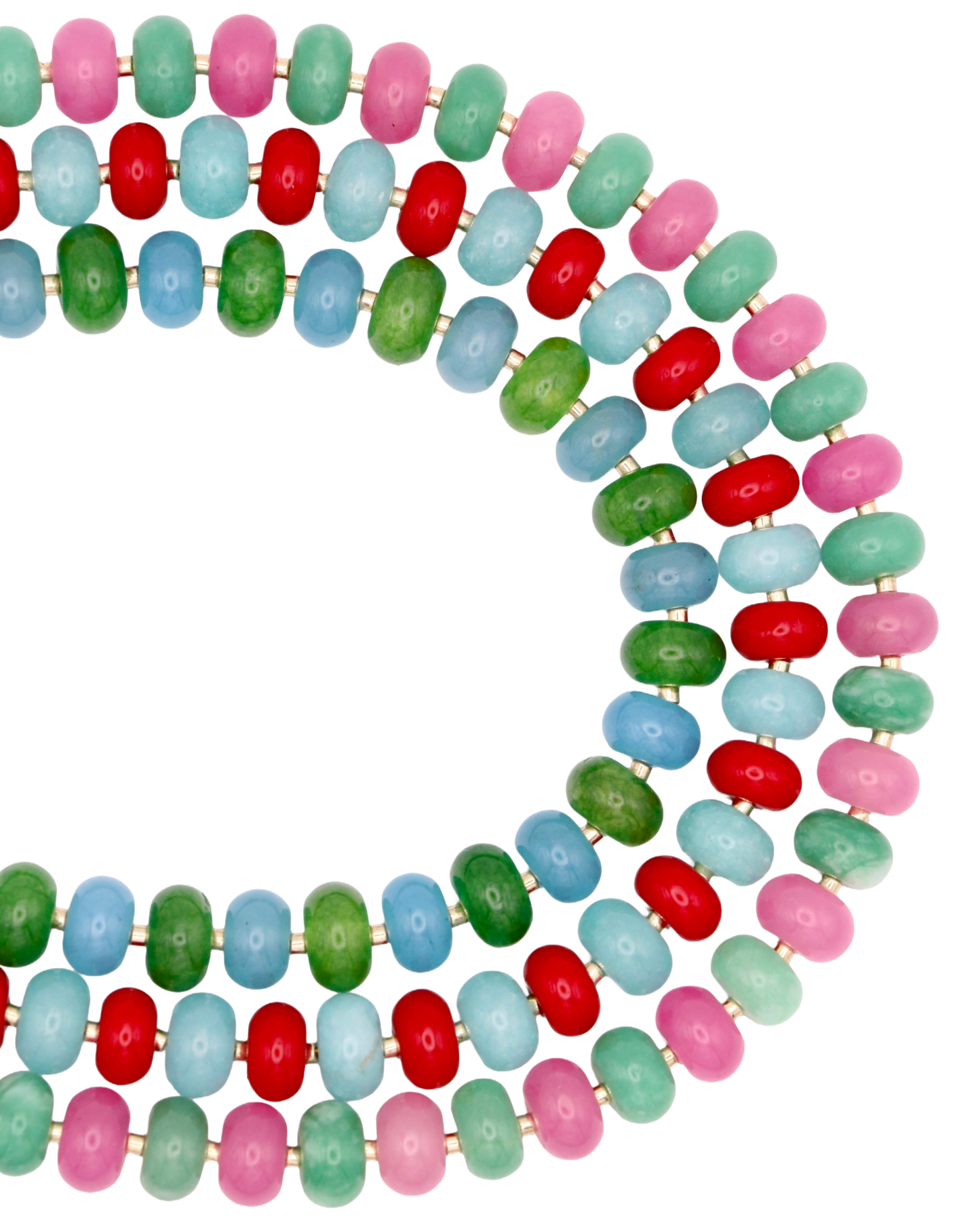 BABYBLAUW/ROOD RONDELLE KETTING NOVA