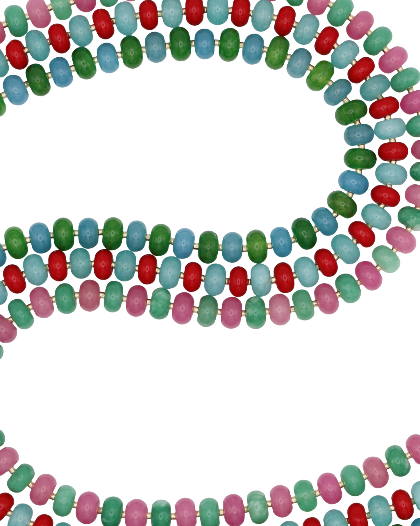 BABYBLAUW/ROOD RONDELLE KETTING NOVA